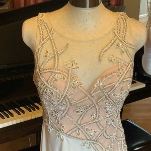 Jovani white / cream cocktail dress size 2